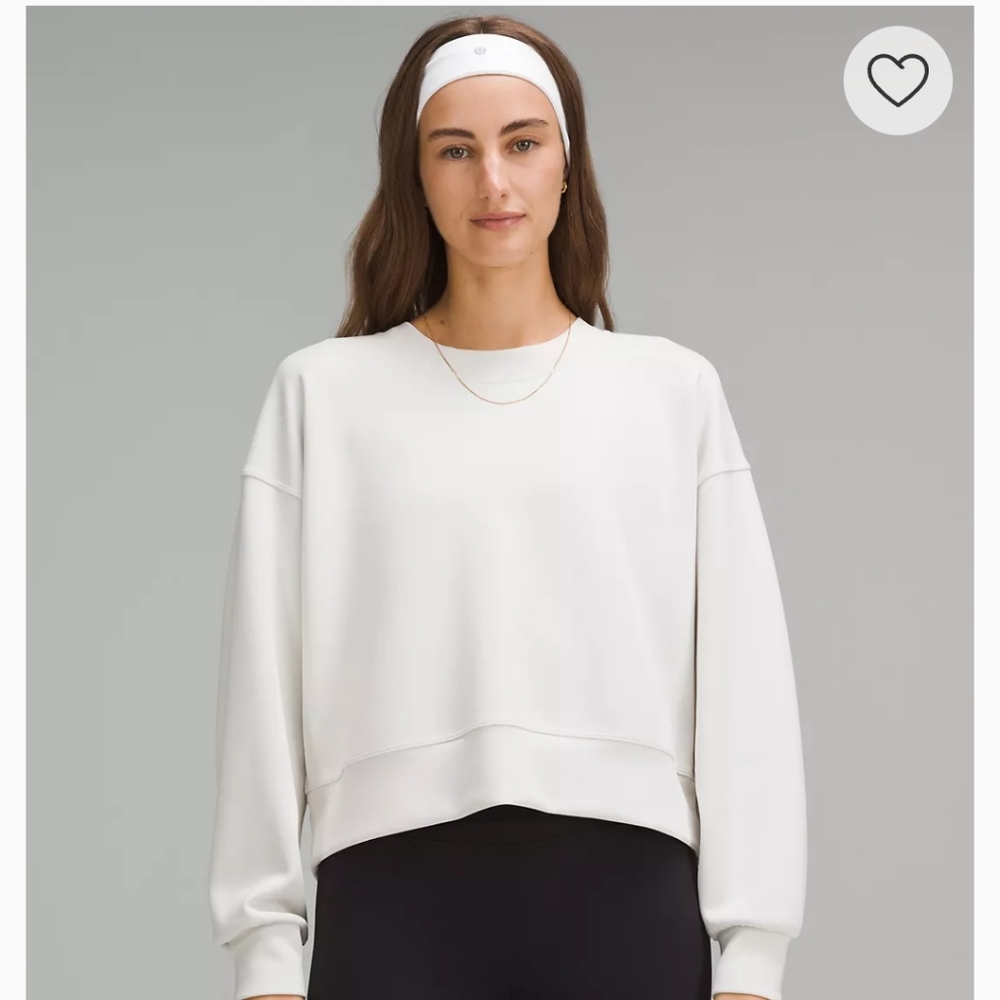Lululemon Softstreme Perfectly Oversized Cropped Crew Sweatshirt
